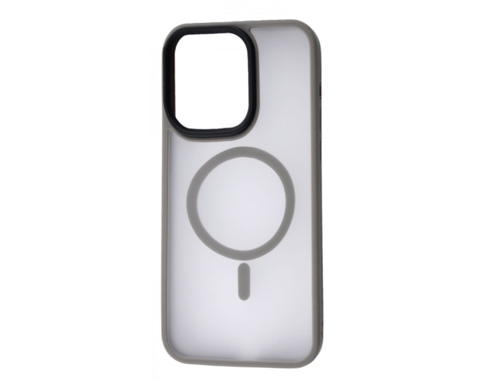 Чохол-силікон WAVE Matte Insane Case with MagSafe Ring iPhone 15 Pro Max, Gray