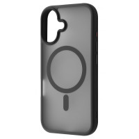 Чохол-силікон WAVE Matte Insane Case with MagSafe Ring iPhone 16, чорний