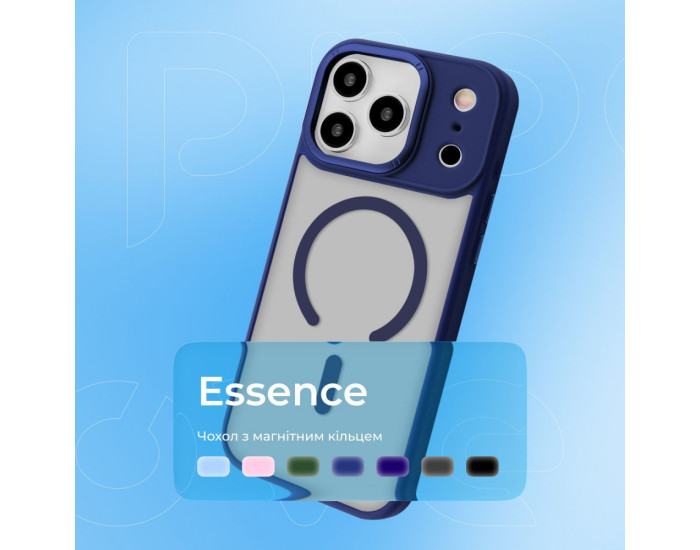Чохол-силікон Proove Clear Essence Case with MagSafe Ring iPhone 13 Pro Max, чорний