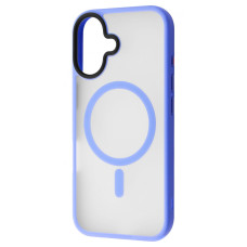 Чехол-силикон WAVE Matte Insane Case with MagSafe Ring iPhone 16, ультрамарин 