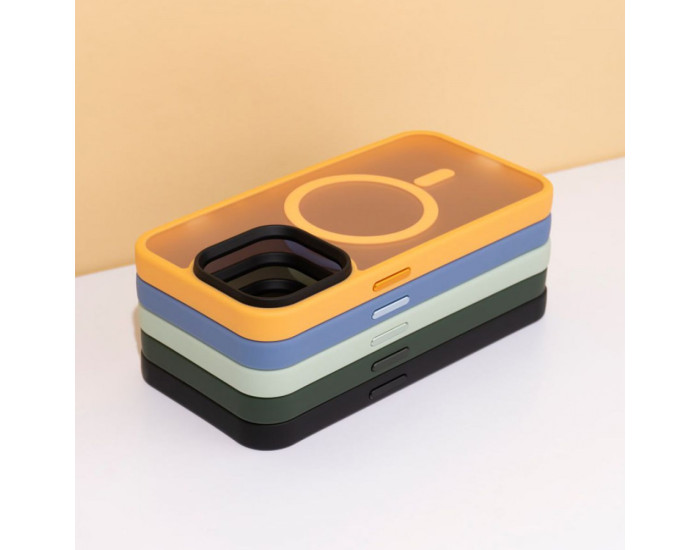 Чехол-силикон WAVE Matte Insane Case with MagSafe Ring iPhone 16, ультрамарин 