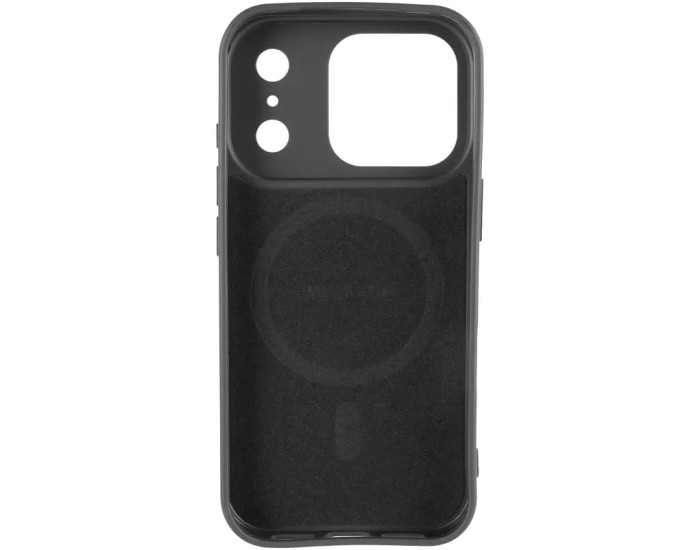 Чехол-силикон Kevlar Carbon MagSafe iPhone 17 Pro Max, черный
