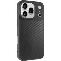 Чехол-силикон Kevlar Carbon MagSafe iPhone 17 Pro, черный