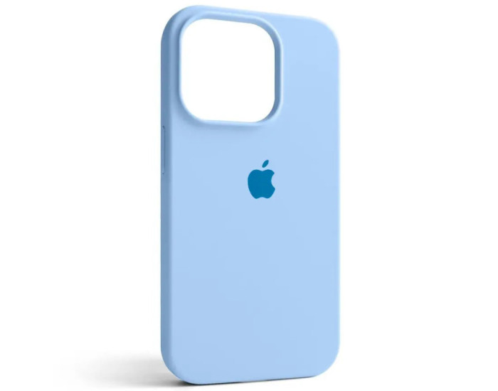 Чехол-силикон оригинал Full Soft Matte with MagSafe iPhone 15, сиренево-голубой