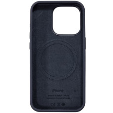 Чехол-силикон оригинал Full Soft Matte with MagSafe iPhone 14 Pro, темно-синий