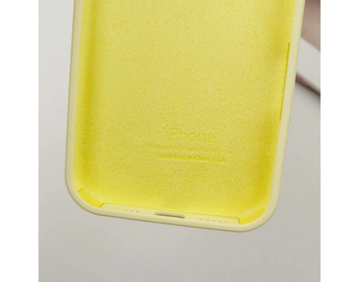 Чехол-силикон оригинал Full Soft Matte iPhone 14 Pro, Mellow yellow