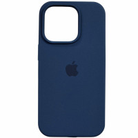 Чехол-силикон оригинал Full Soft Matte iPhone 14 Pro Max, Navy blue
