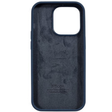 Чехол-силикон оригинал Full Soft Matte iPhone 14 Pro Max, Navy blue