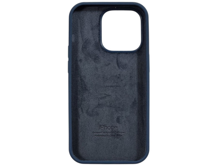 Чехол-силикон оригинал Full Soft Matte iPhone 14 Pro Max, Navy blue
