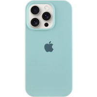 Чехол-силикон оригинал Full Soft Matte iPhone 14 Pro (Бирюзовый / Swimming pool)