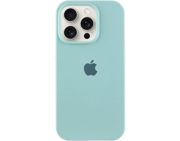 Чехол-силикон оригинал Full Soft Matte iPhone 14 Pro (Бирюзовый / Swimming pool)