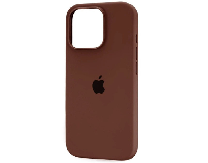 Чехол-силикон оригинал Full Soft Matte with MagSafe iPhone 14 Pro, коричневый