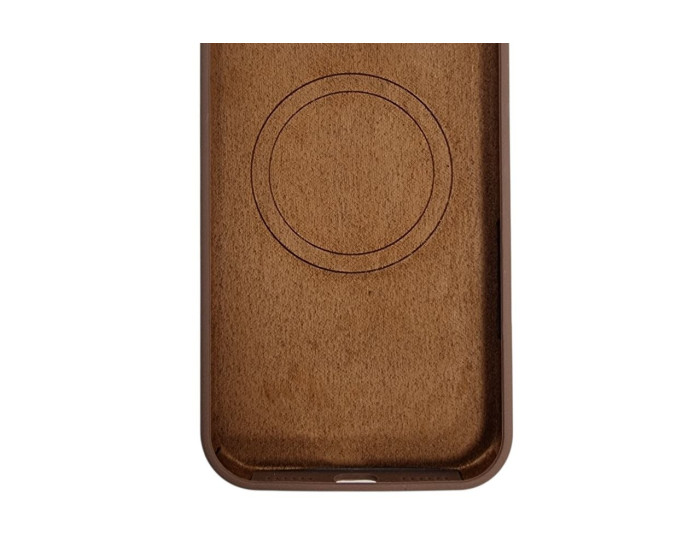 Чехол-силикон оригинал Full Soft Matte with MagSafe iPhone 14 Pro, коричневый