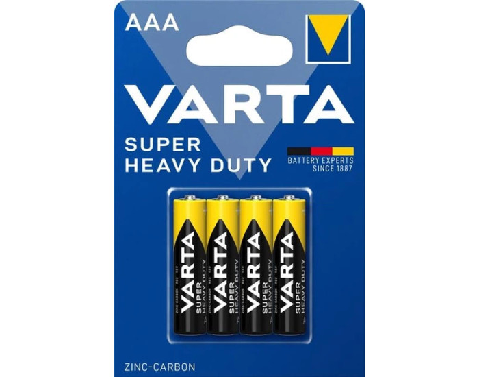 Батарейки VARTA R03 (AAA) Varta Super Heavy Duty 4bl (цена за 1шт)