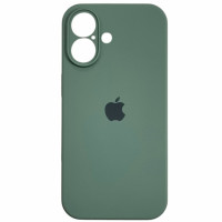 Чехол-силикон оригинал Full Camera Soft Matte iPhone 16, сосново-зеленый