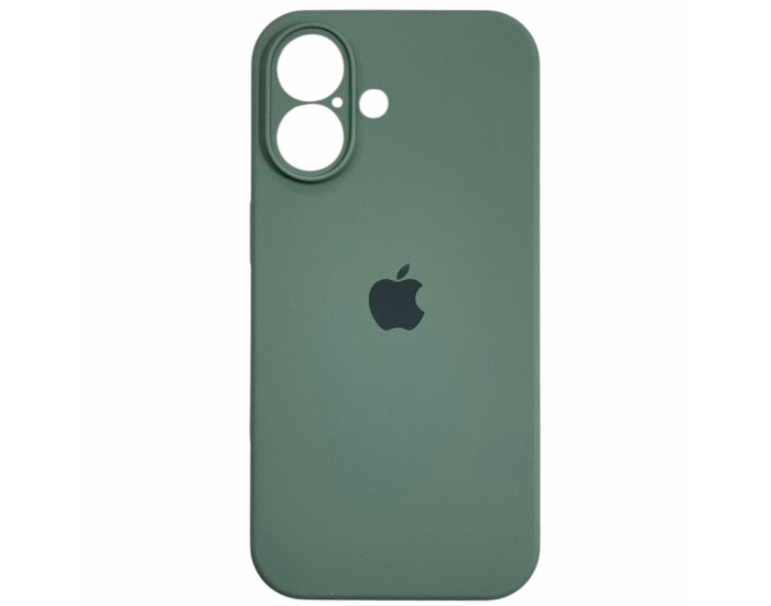Чехол-силикон оригинал Full Camera Soft Matte iPhone 16, сосново-зеленый