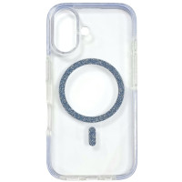 Чохол-силікон Shine MagCase Blue iPhone 16, Прозорий
