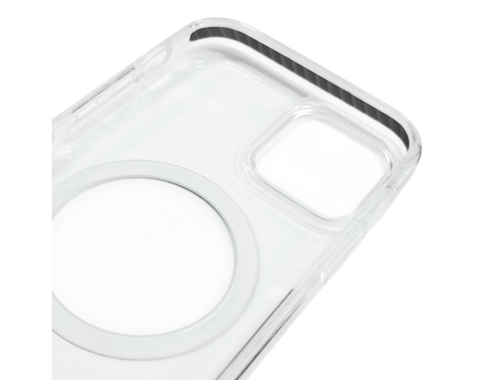 Чохол-силікон Shine MagCase Grey iPhone 15, Прозорий