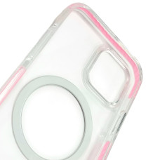 Чохол-силікон Shine MagCase Pink iPhone 14 Pro Max, Прозорий