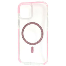Чохол-силікон Shine MagCase Pink iPhone 15, Прозорий