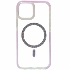 Чохол-силікон Shine MagCase Purple iPhone 14 Pro, Прозорий