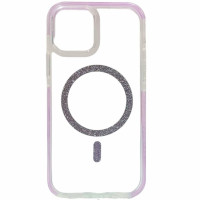 Чохол-силікон Shine MagCase Purple iPhone 14, Прозорий