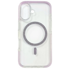 Чохол-силікон Shine MagCase Purple iPhone 16, Прозорий