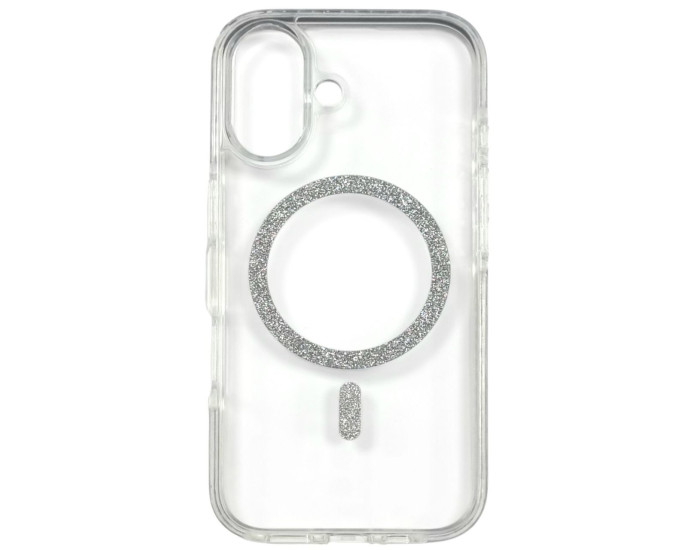 Чохол-силікон Shine MagCase Silver iPhone 16, Прозорий