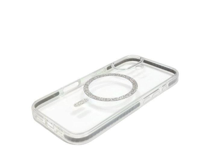 Чохол-силікон Shine MagCase Silver iPhone 16, Прозорий