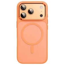 Чохол-силікон Rock Guard Touch Magnetic Protection Case (Metal Lens Frame) iPhone 17 Pro, Orange
