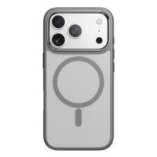 Чехол-силикон Rock Guard Touch Magnetic Protection Case (Metal Lens Frame) iPhone 17 Pro Max, Grey