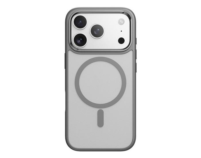 Чехол-силикон Rock Guard Touch Magnetic Protection Case (Metal Lens Frame) iPhone 17 Pro Max, Grey