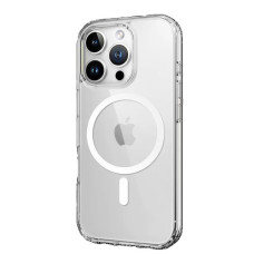 Чехол-силикон Rock Crystal Series MAGNETIC Protection Case iPhone 16 Pro, прозрачный