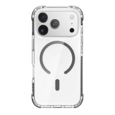 Чехол-силикон Rock Crystal Clear Anti-Drop Magnetic Protection Case iPhone 17 Pro Max, Transparent black