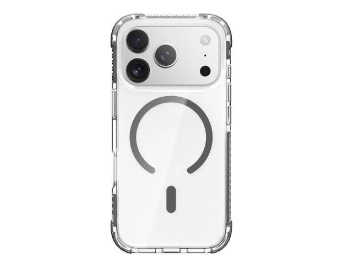 Чехол-силикон Rock Crystal Clear Anti-Drop Magnetic Protection Case iPhone 17 Pro Max, Transparent black
