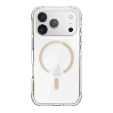 Чехол-силикон Rock Crystal Clear Anti-Drop Magnetic Protection Case iPhone 17 Pro Max, Gold