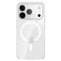 Чохол-силікон Rock Crystal Armor Anti-Yellowing Magnetic Protection Case iPhone 17 Pro, Прозорий