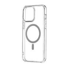 Чехол-силикон CLEAR CASE (PC) MagSafe iPhone 15 Pro Max, прозрачный