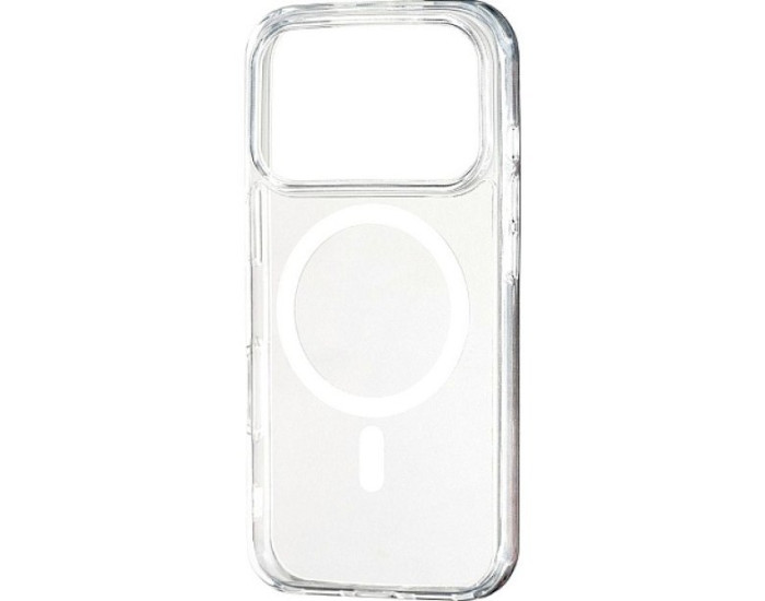 Чехол-силикон CLEAR CASE (PC) MagSafe iPhone 17 Pro, прозрачный
