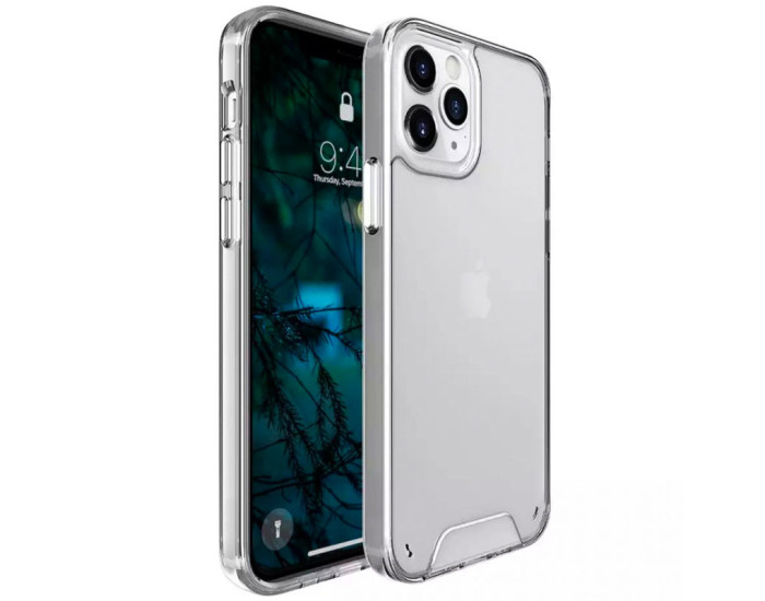 Чехол-силикон Space Case transparent iPhone 15 Pro Max, прозрачный																				