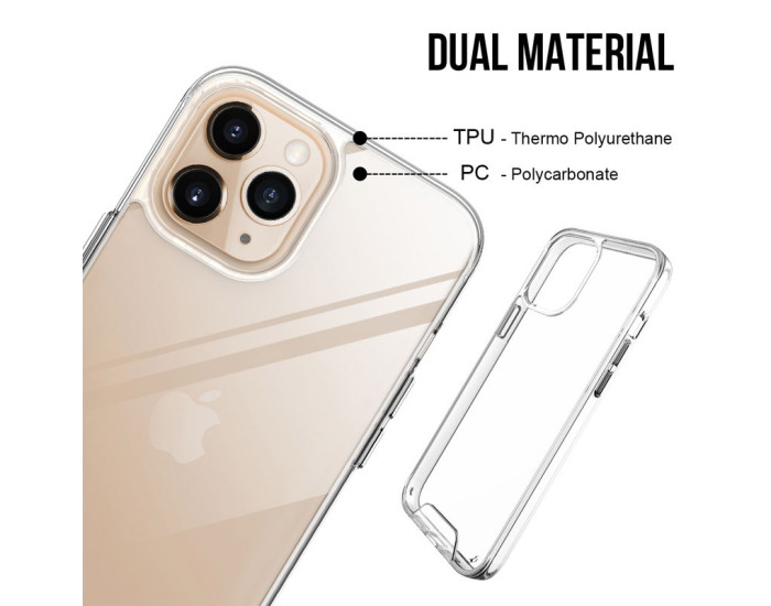 Чехол-силикон Space Case transparent iPhone 15 Pro Max, прозрачный																				