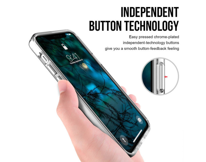 Чехол-силикон Space Case transparent iPhone 15 Pro Max, прозрачный																				