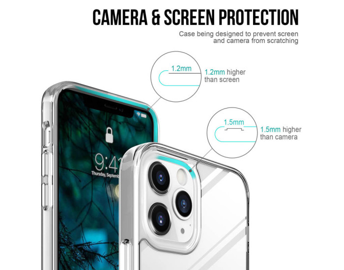 Чехол-силикон Space Case transparent iPhone 15 Pro Max, прозрачный																				