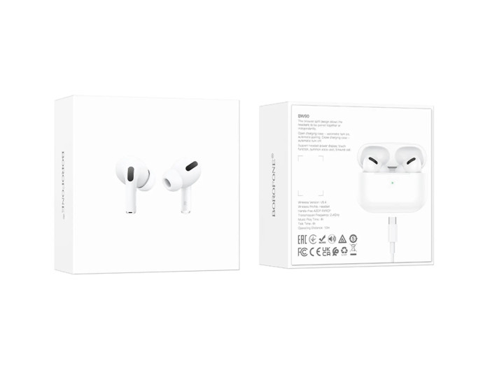 Беспроводные Наушники Bluetooth Borofone BW90 TWS, белые
