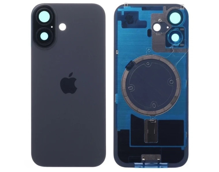 Задня панель корпуси iPhone 17 Black, з склом камери, MagSafe, оригінал
