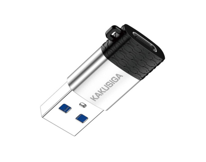 Переходник Kakusiga KSC-1421 USB male to Type-C female, черный