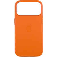 Чехол оригинал Leather Case with MagSafe and Animation iPhone 17 Pro, Orange
