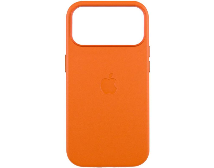 Чехол оригинал Leather Case with MagSafe and Animation iPhone 17 Pro, Orange