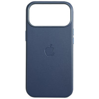 Чехол оригинал Leather Case with MagSafe and Animation iPhone 17 Pro, Blue