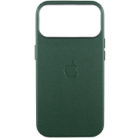 Чехол оригинал Leather Case with MagSafe and Animation iPhone 17 Pro, зеленый